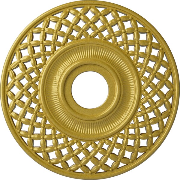 Ekena Millwork Robin Ceiling Medallion (Fits Canopies up to 6 1/4"), 22 1/4"OD x 4 3/4"ID x 1 1/4"P, Rich Gold CM22RBRGS - main